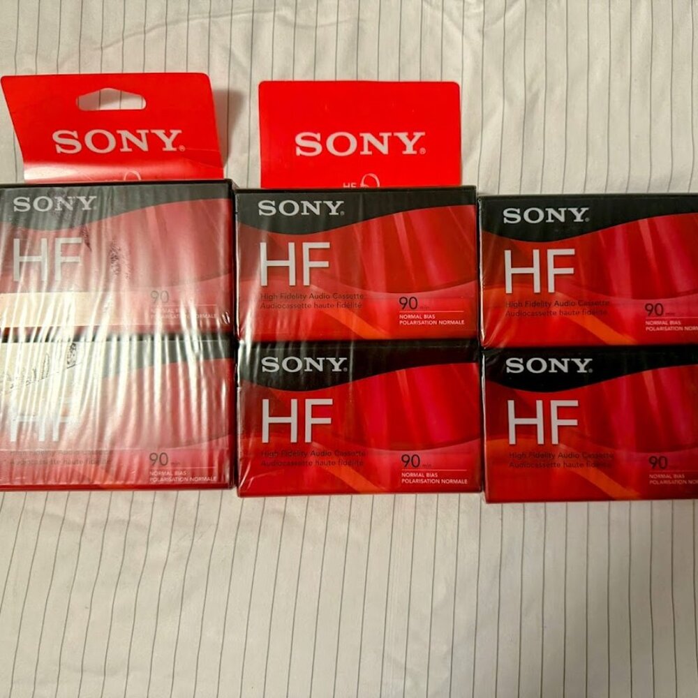 Sony High‎ Fidelity HF 90 Minute Audio Recording x 6 NWT
